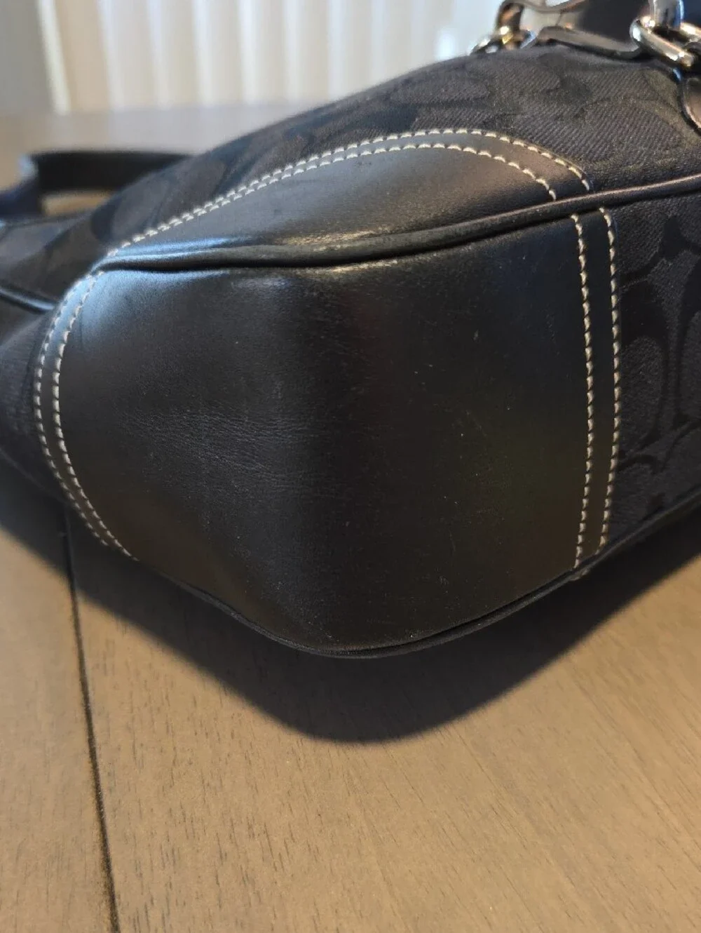 Coach Hamilton Signature Canvas Hobo Shoulder Bag - Picture 6 of 10